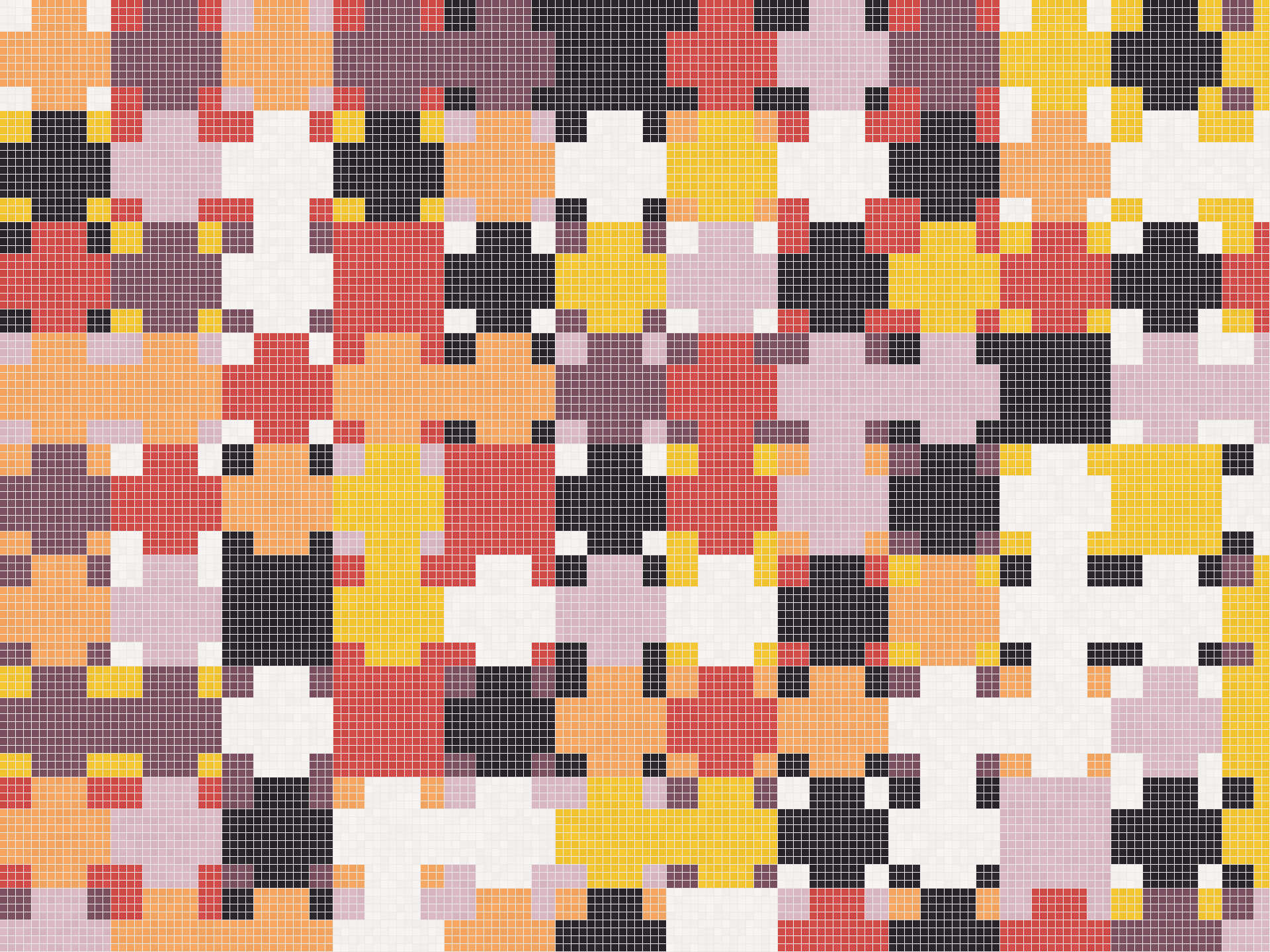 Geometrisches Mosaikdesign Cross