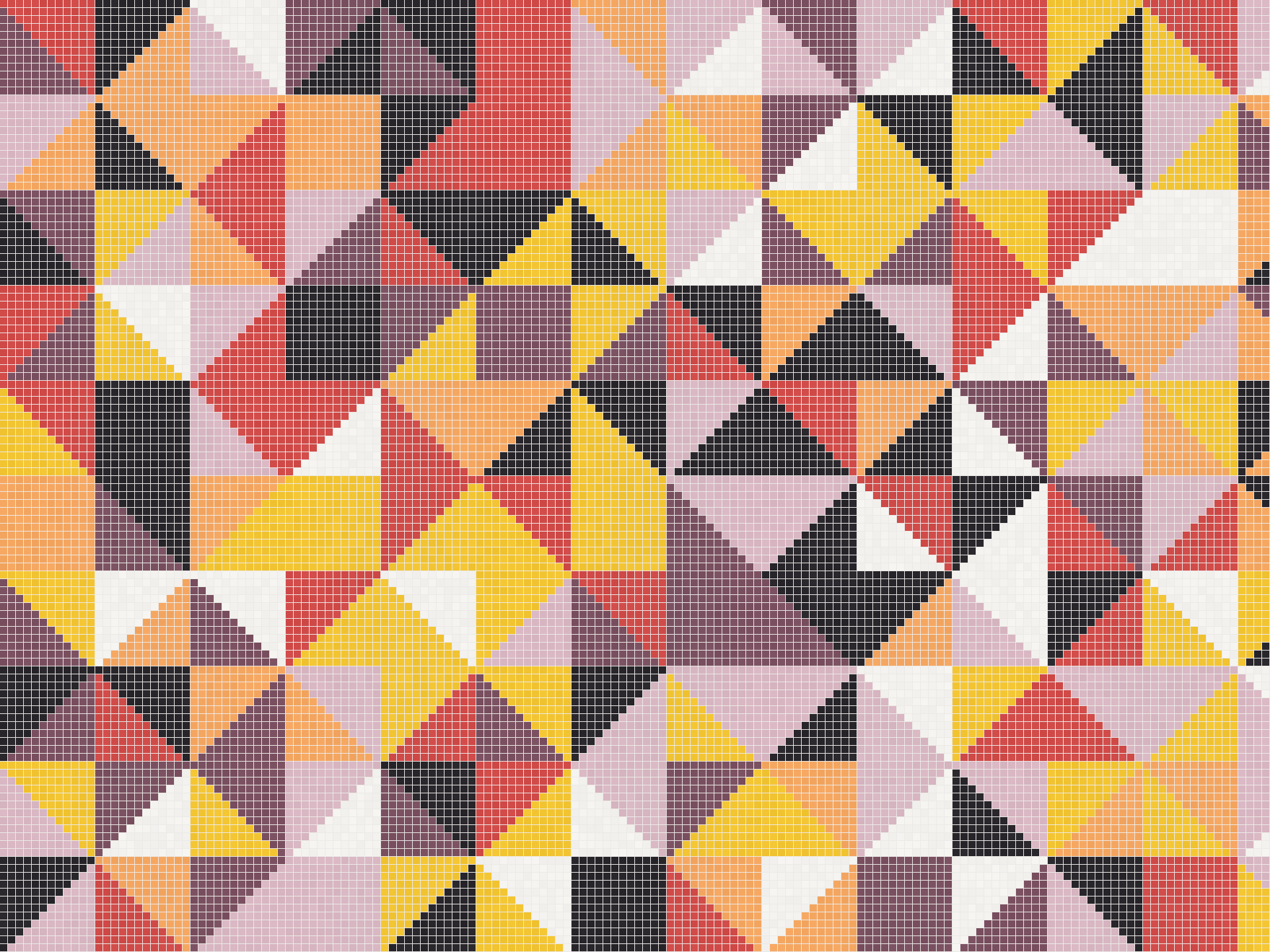 Geometrisches Mosaikdesign Harlequin