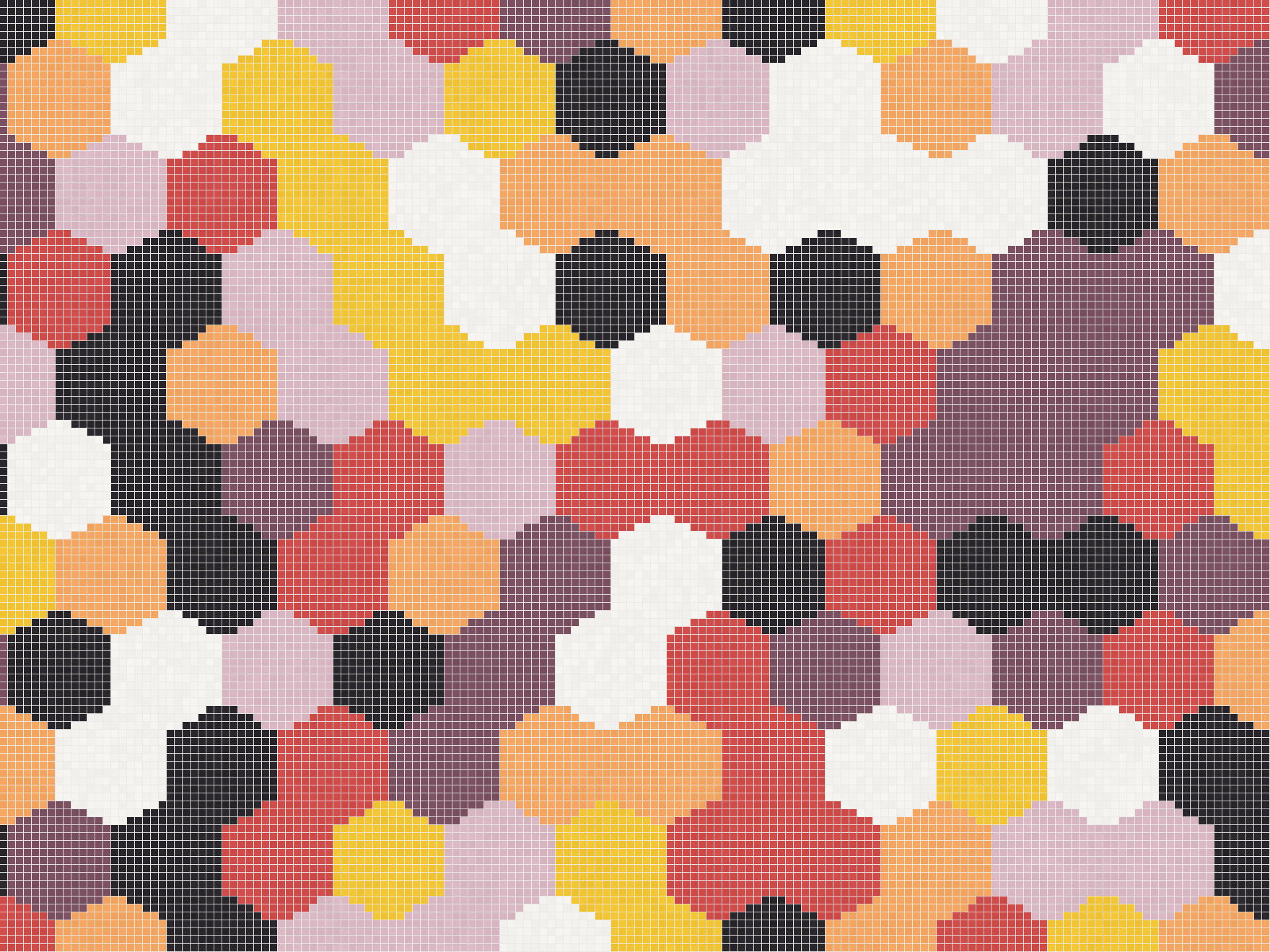 Geometrisches Mosaikdesign Hexagon