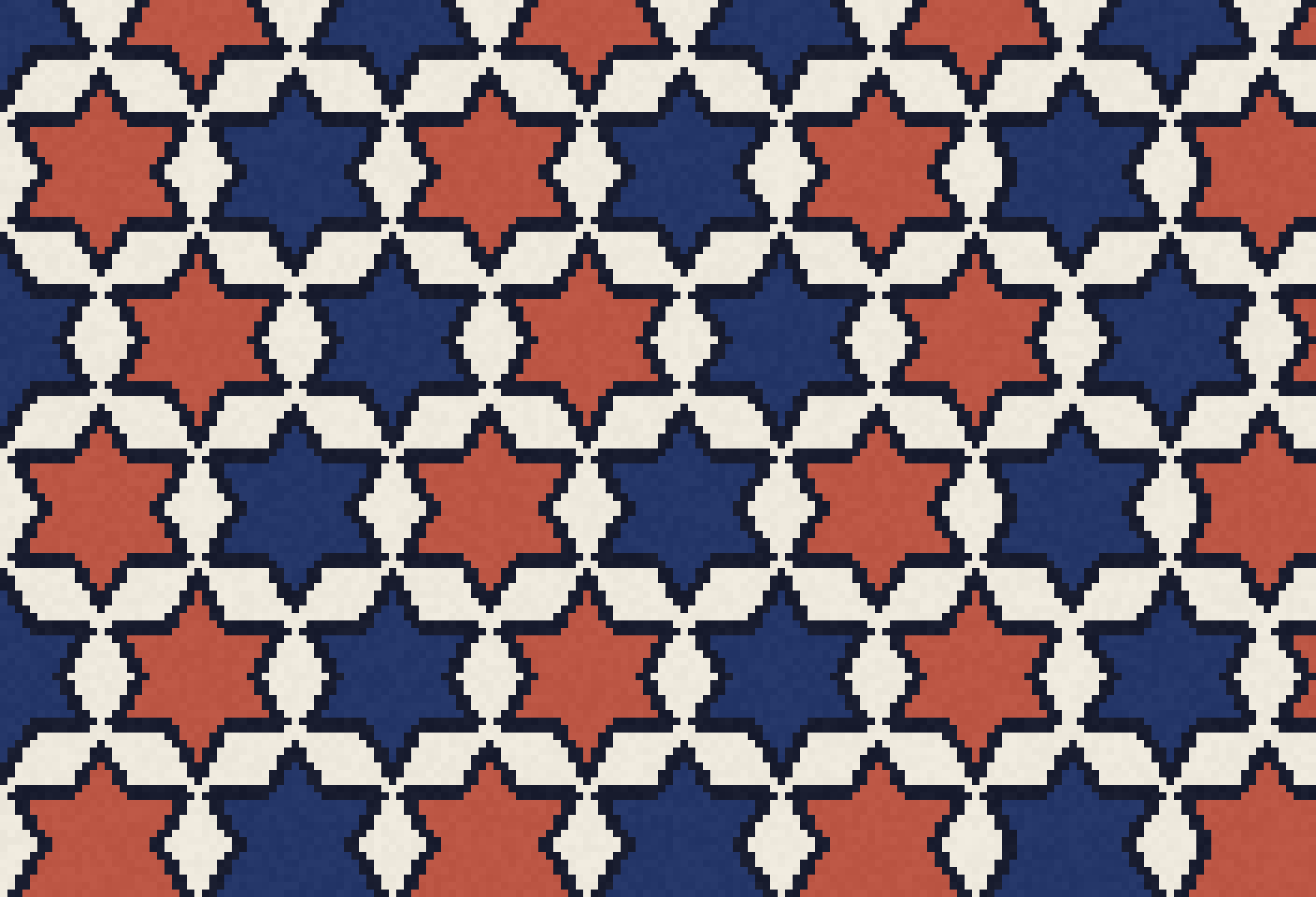 Orientalisches Mosaikdesign Hexstar